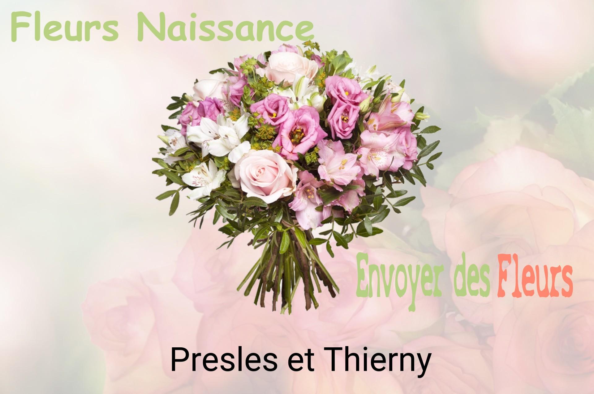 Bouquet de fleurs de naissance livré à Presles-et-Thierny